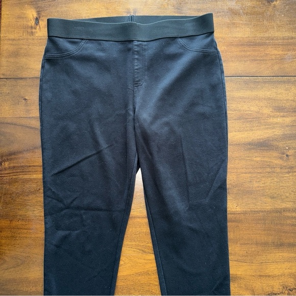 Chaus New York Womens Black Pull On Wide Band Elastic Waist Ankle Pants XL - Picture 1 of 9